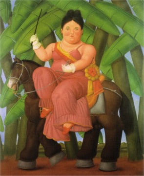Fernando Botero Painting - El Presidente y la Primera Dama Fernando Botero
